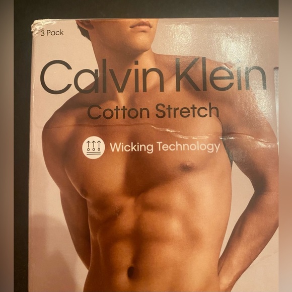 CALVIN KLEIN Men’s 3 Pack Cotton Stretch Classic Fit Briefs White Size XL 40-42 - Picture 2 of 7